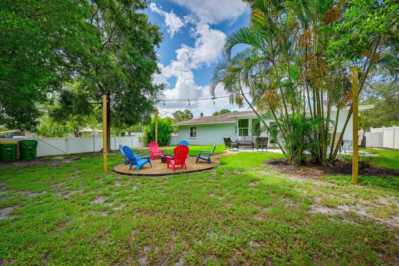 Sunny Sarasota Home With Private Yard And Fire Pit! Eksteriør billede